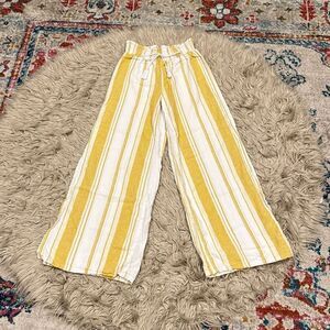 NoBo linen striped pants size small